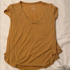 Striped v neck t shirt